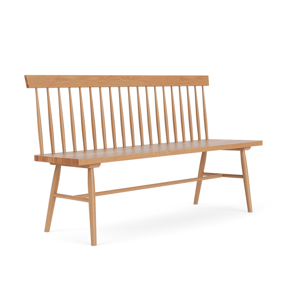 Broadside Bench with Spindle Back Broadside Bench with Spindle Back
